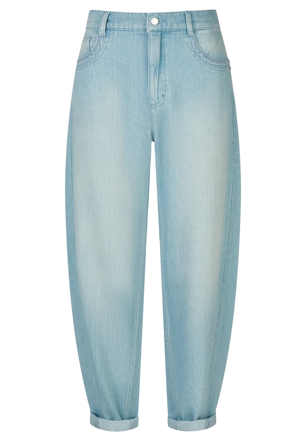 Hellblaue Jeans, Vorderansicht