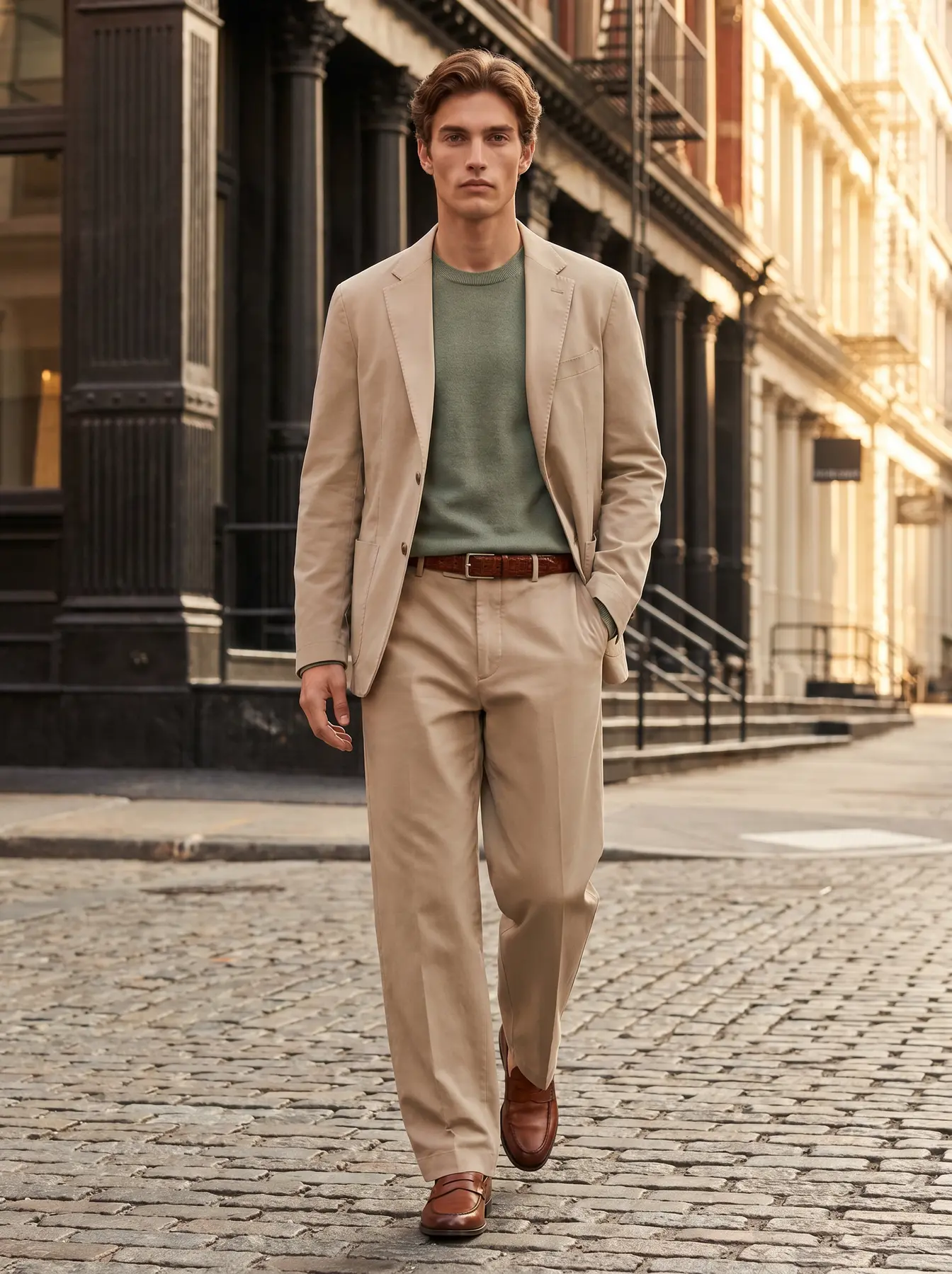 Alo, KI-Model der Neleon Group – Premium-Herrenmode & Streetwear, Look 5 von 5