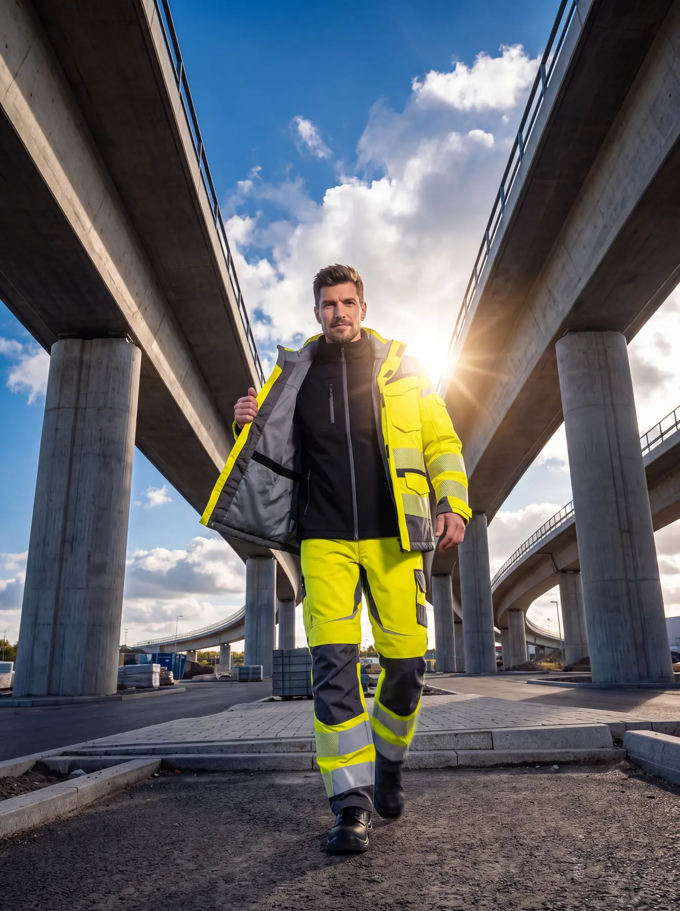 Jonas, KI-Model der Neleon Group – Arbeits- & Sicherheitskleidung, Look 1 von 4