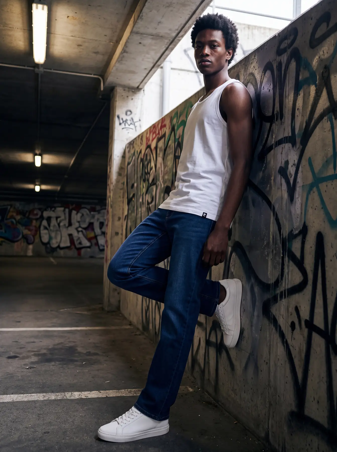 Malik, KI-Model der Neleon Group – Streetwear & Athleisure, Look 5 von 6